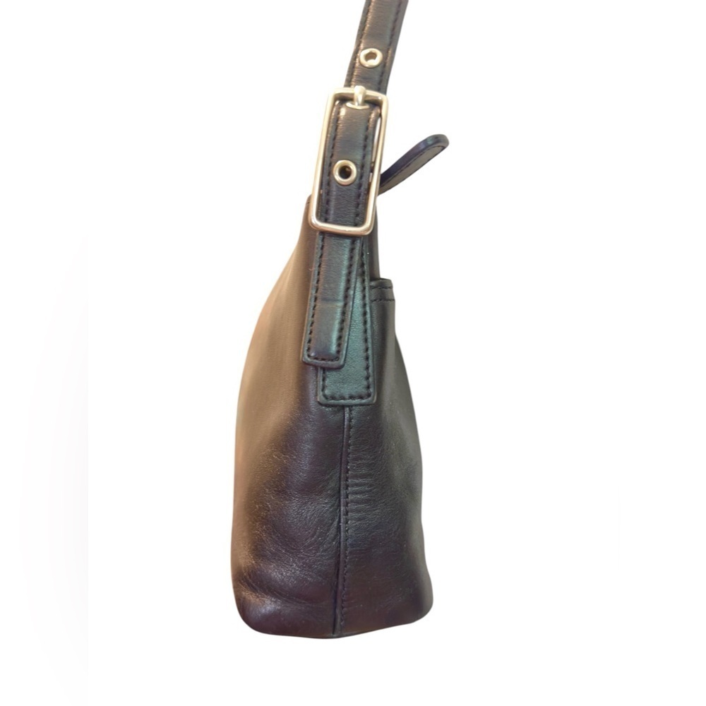 Vintage Coach 9861 Navy Leather Shoulder Bag - Picture 6 of 9